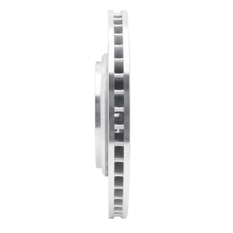 Acura MDX Brake Rotor (1) - Front Right - R1 Concepts - Drilled & Slotted - Silver - `14-`20